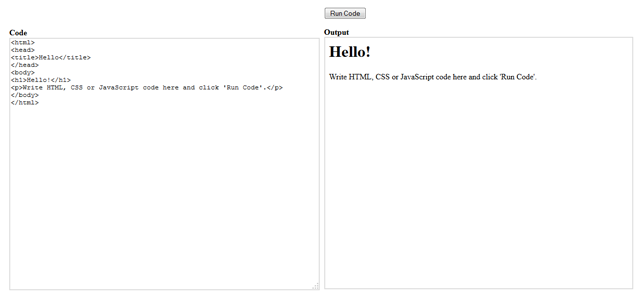 HTML, CSS, JS try it yourself editor