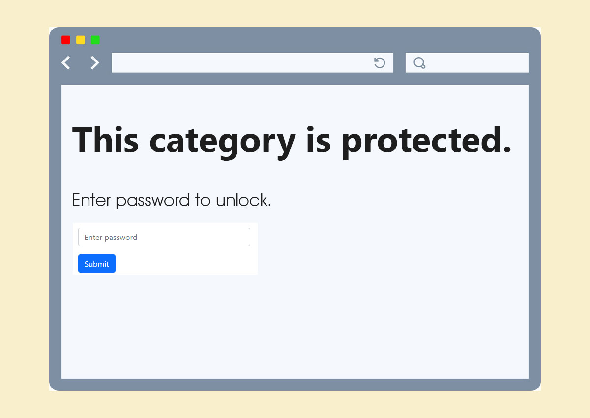 Password Protect Category or Custom Taxonomy in WordPress